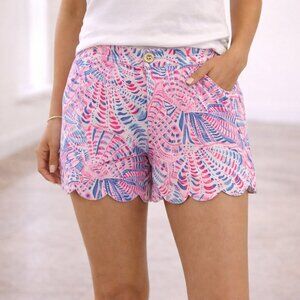 Lilly Pulitzer Buttercup Knit Raz Berry Sea You Soon Shorts - Size 2